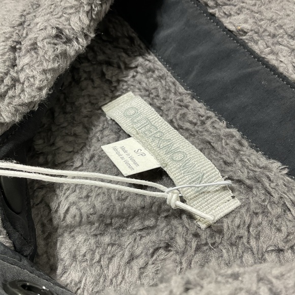 Outerknown Skyline Fleece Sherpa Shirt Jacket Mens Size S Gray NWT - Picture 4 of 8